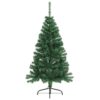 8720286361474_g_en_hd_1.jpg Artificial Half Christmas Tree with Stand Green 120 cm PVC