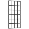 Sliding Door ESG Glass and Aluminium 90x205 cm Black