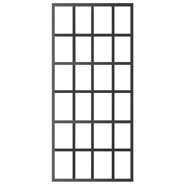 Sliding Door ESG Glass and Aluminium 90x205 cm Black