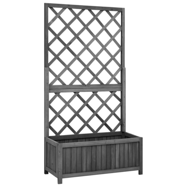 8720286452547_a_en_hd_1.jpg Garden Trellis Planter Black 70x30x135 cm Solid Firwood