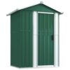 Garden Shed Green 126x97.5x177 cm Galvanised Steel