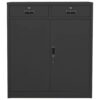 Office Cabinet Anthracite 90x40x102 cm Steel
