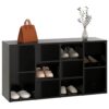Shoe Bench Black 103x30x55 cm Engineered Wood
