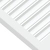 Cabinet Doors Louvred Design 2 pcs White 39.5x59.4 cm Solid Wood Pine