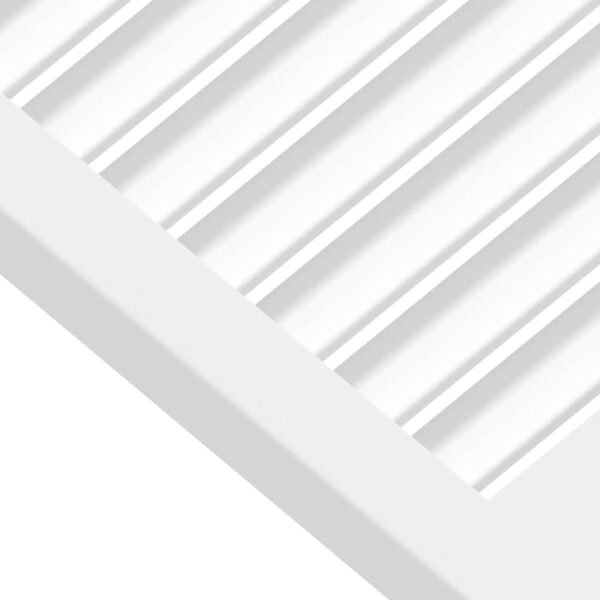 Cabinet Doors Louvred Design 2 pcs White 39.5x59.4 cm Solid Wood Pine