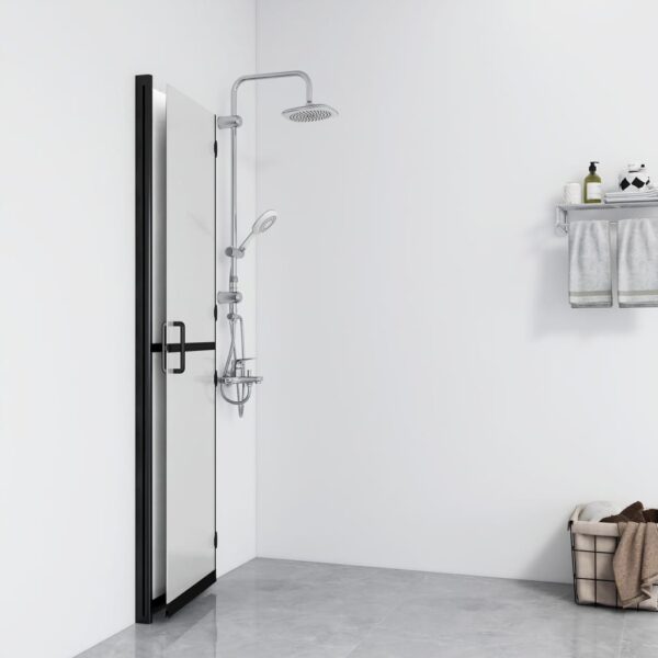8720286640265_g_en_hd_1.jpg Foldable Walk-in Shower Wall Frosted ESG Glass 70x190 cm