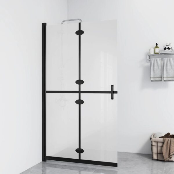 8720286640265_m_en_hd_1.jpg Foldable Walk-in Shower Wall Frosted ESG Glass 70x190 cm