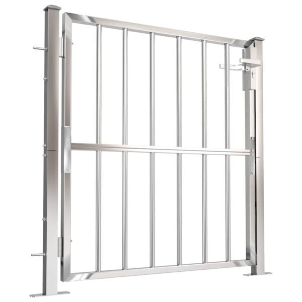 Garden Gate 100x95 cm Stainless Steel