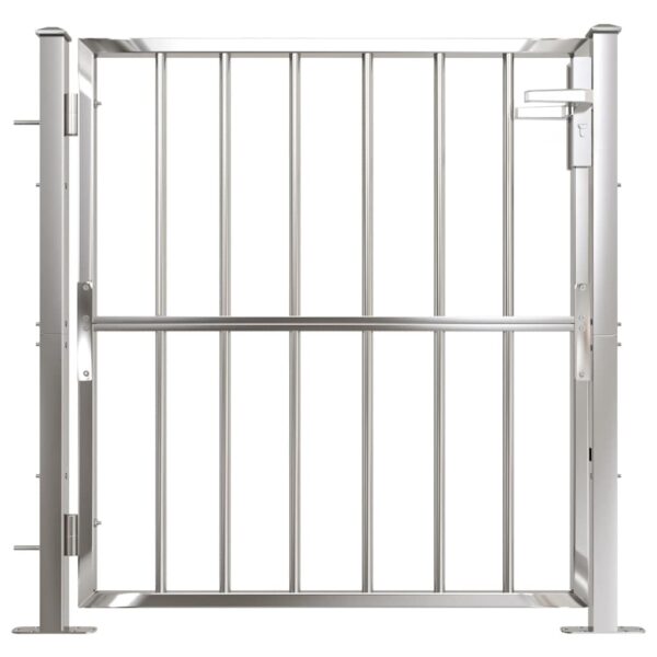 Garden Gate 100x95 cm Stainless Steel