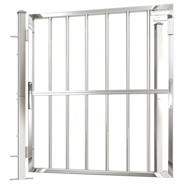 Garden Gate 100x95 cm Stainless Steel