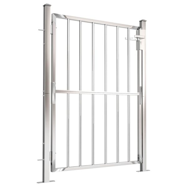 Garden Gate 100x120 cm Stainless Steel
