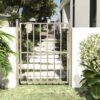 Garden Gate 100x120 cm Stainless Steel