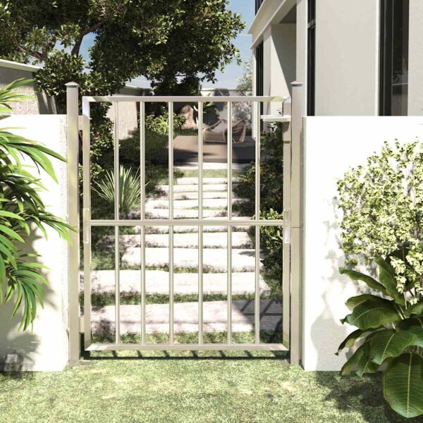 Garden Gate 100x120 cm Stainless Steel