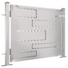 Garden Gate 100x70 cm Stainless Steel
