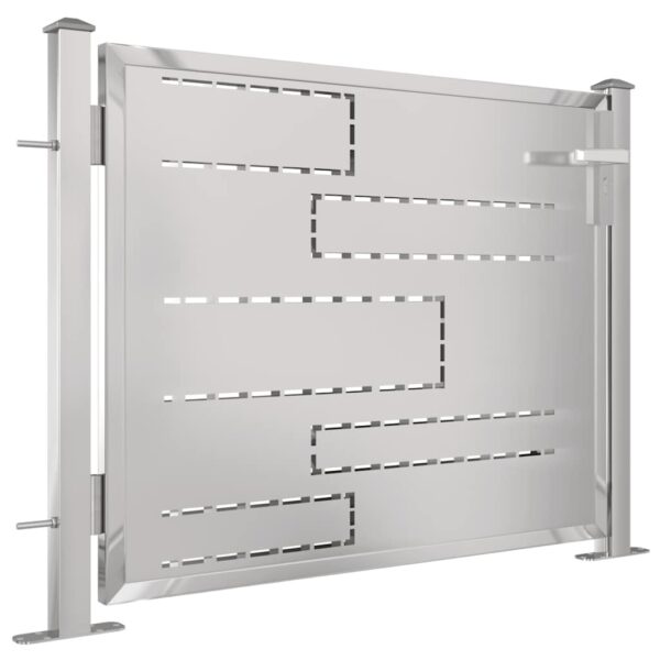 Garden Gate 100x70 cm Stainless Steel