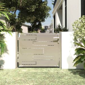 Garden Gate 100x70 cm Stainless Steel