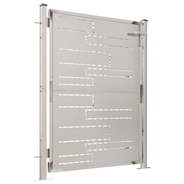 Garden Gate 100x120 cm Stainless Steel