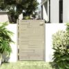 Garden Gate 100x145 cm Stainless Steel