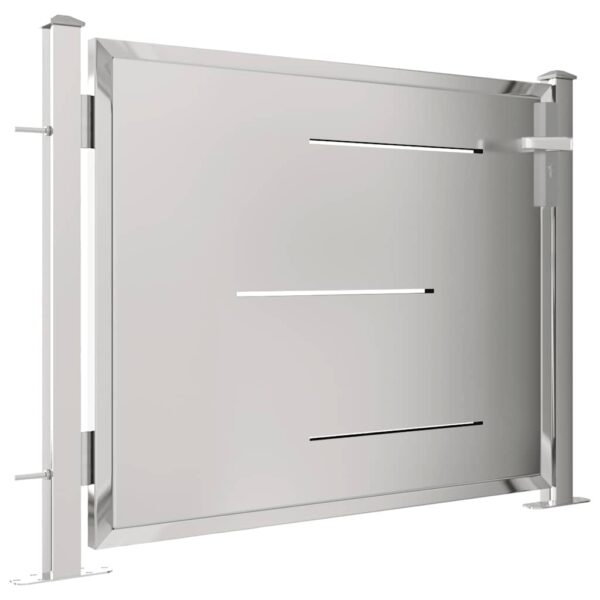 Garden Gate 100x70 cm Stainless Steel