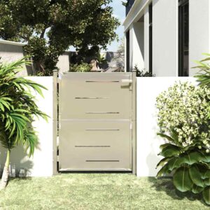Garden Gate 100x120 cm Stainless Steel