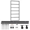 Sliding Door with Hardware Set ESG Glass&Aluminium 90x205 cm