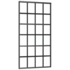 Sliding Door with Hardware Set ESG Glass&Aluminium 102x205 cm