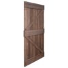 Door 90x210 cm Solid Pine Wood Dark Brown