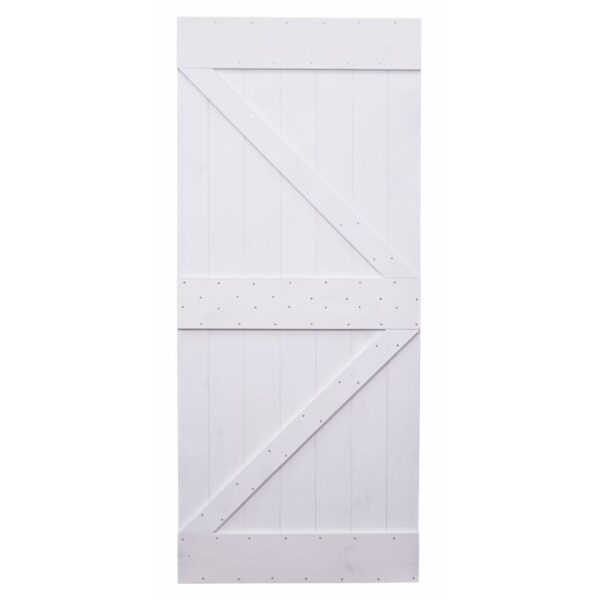 Door 80x210 cm Solid Pine Wood White