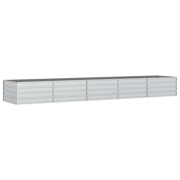 8720286661895_a_en_hd_1.jpg Garden Raised Bed 400x80x45 cm Galvanized Steel Silver