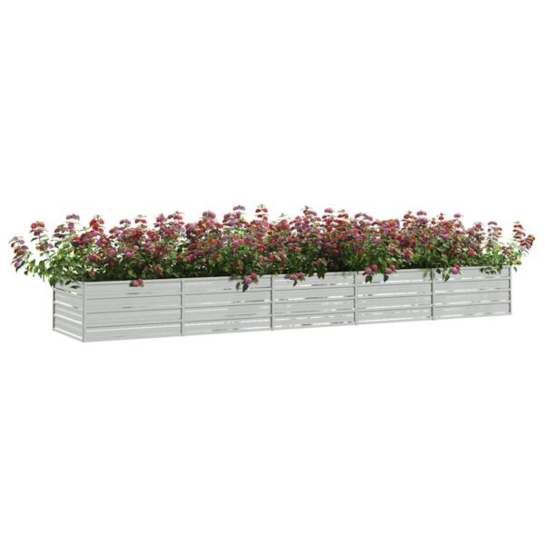 8720286661895_g_en_hd_1.jpg Garden Raised Bed 400x80x45 cm Galvanized Steel Silver