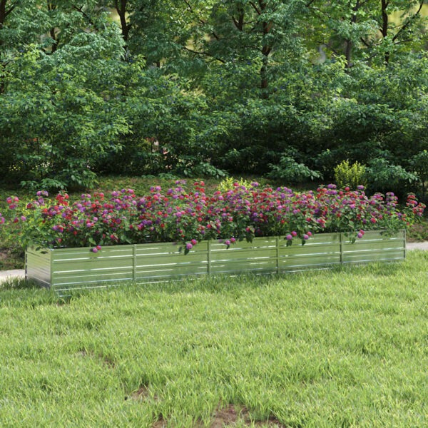 8720286661895_m_en_hd_1.jpg Garden Raised Bed 400x80x45 cm Galvanized Steel Silver