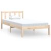 810067  Bed Frame without Mattress Solid Wood 90x200 cm