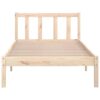 810067  Bed Frame without Mattress Solid Wood 90x200 cm