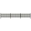 Picket Fence with Posts 3 pcs WPC 614x80 cm