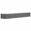 Garden Raised Bed Galvanised Steel 296x80x36 cm Anthracite