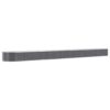 Garden Raised Bed Galvanised Steel 620x80x36 cm Anthracite