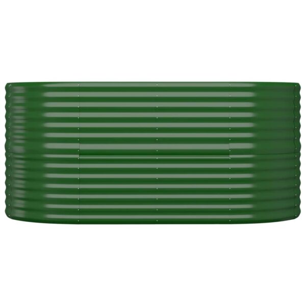 Garden Raised Bed Galvanised Steel 152x80x68 cm Green