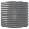 Garden Raised Bed Galvanised Steel 152x80x68 cm Grey