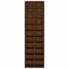 Shoe Cabinet Brown Oak 54x34x183 cm Engineered Wood
