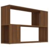 Book Cabinet Brown Oak 100x24x63 cm Engineered Wood