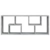 Wall Shelf Grey Sonoma 36x16x90 cm Engineered Wood
