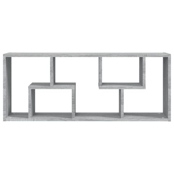 Wall Shelf Grey Sonoma 36x16x90 cm Engineered Wood