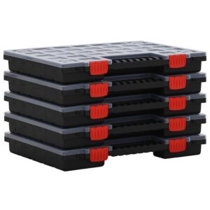Assortment Boxes 5 pcs 40x30x5 cm Polypropylene
