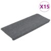 8720287018421_a_en_hd_1.jpg Stair Mats Self-adhesive 15 pcs 65x24.5x3.5 cm Grey