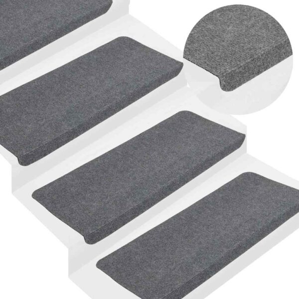 8720287018421_m_en_hd_1.jpg Stair Mats Self-adhesive 15 pcs 65x24.5x3.5 cm Grey
