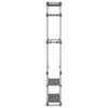 3-Tier Clothes Rack Silver 59x29x192 cm Aluminium