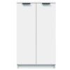 Shoe Cabinet White 59x35x100.5 cm Engineered Wood