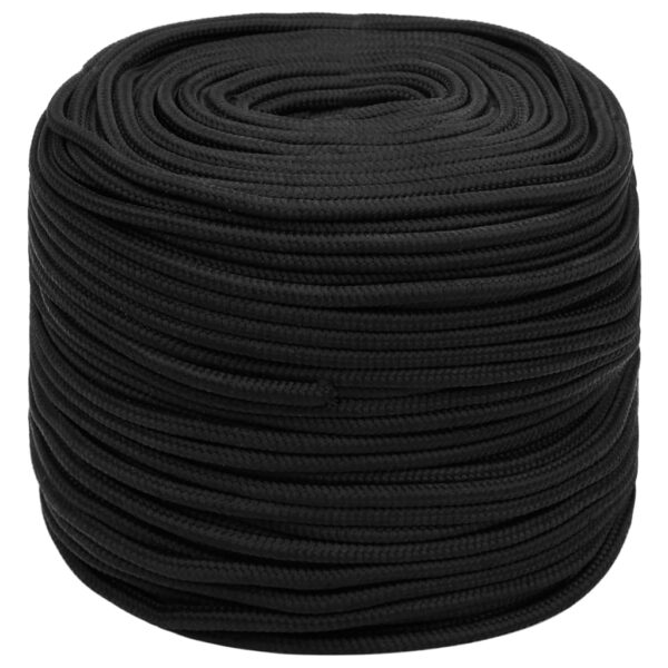 Boat Rope Full Black 8 mm 250 m Polypropylene