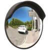 Outdoor Convex Traffic Mirror Black Ã˜45 cm Polycarbonate