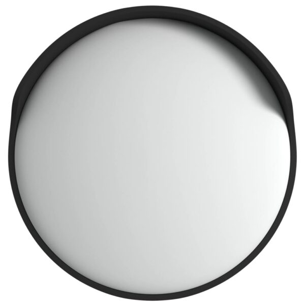 Outdoor Convex Traffic Mirror Black Ã˜60 cm Polycarbonate